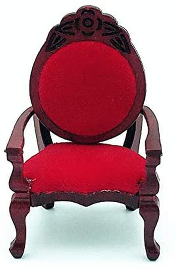 EatingBiting 1:12 Dollhouse Miniature Vintage Retro Single Sofa Chair Furniture for Living Room ,Bed Room , Kitchen , Retro Vintage Designed Dolls House Miniature Furniture Action Figures Accessory