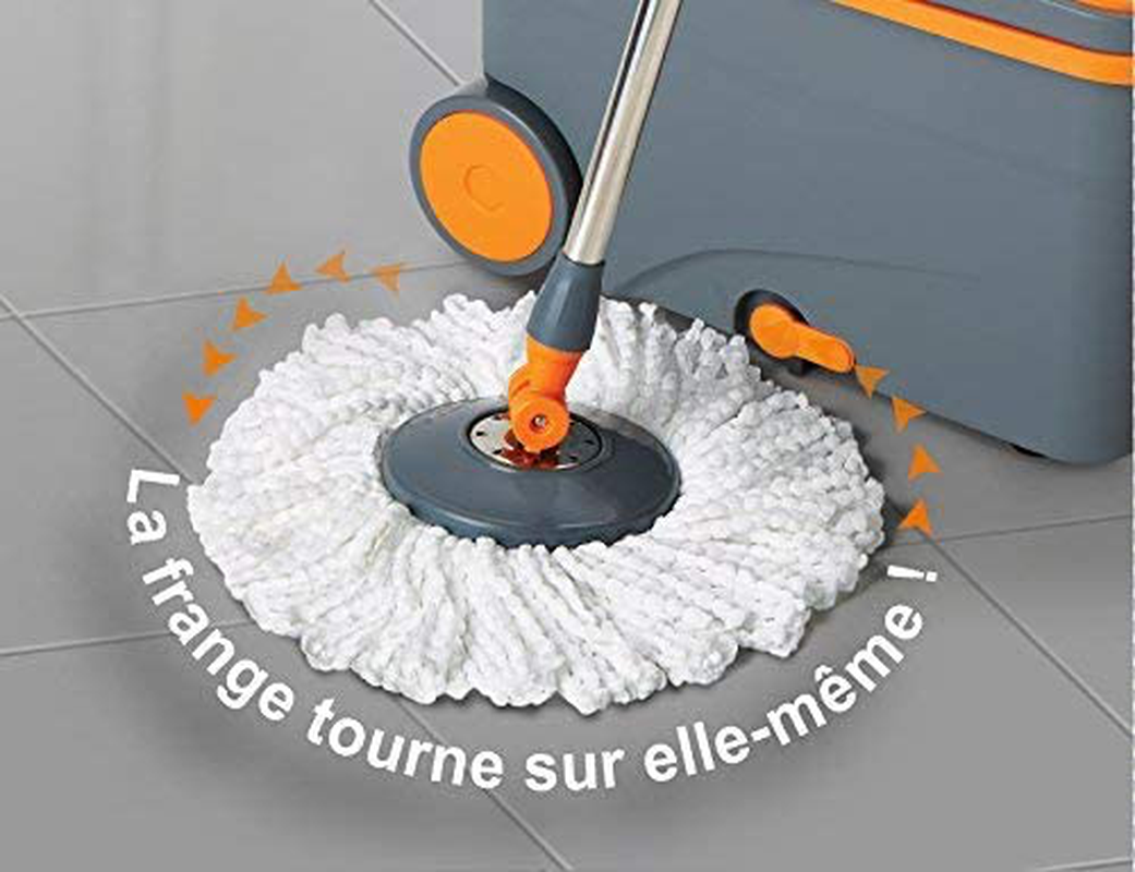 Casabella Spin Cycle Mop Head Refill, 1-Count, White