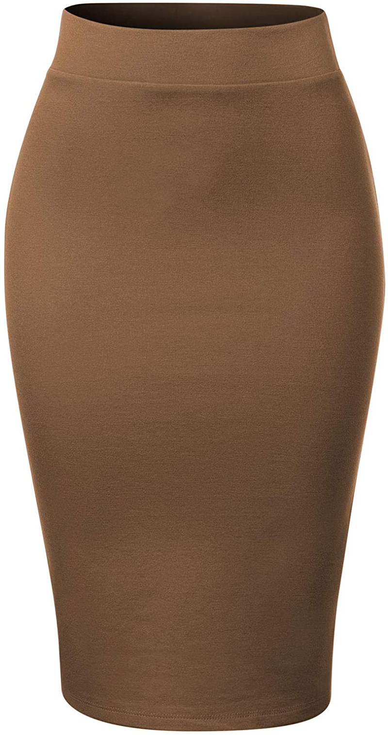 MixMatchy Women's Casual Classic Bodycon Pencil Skirt