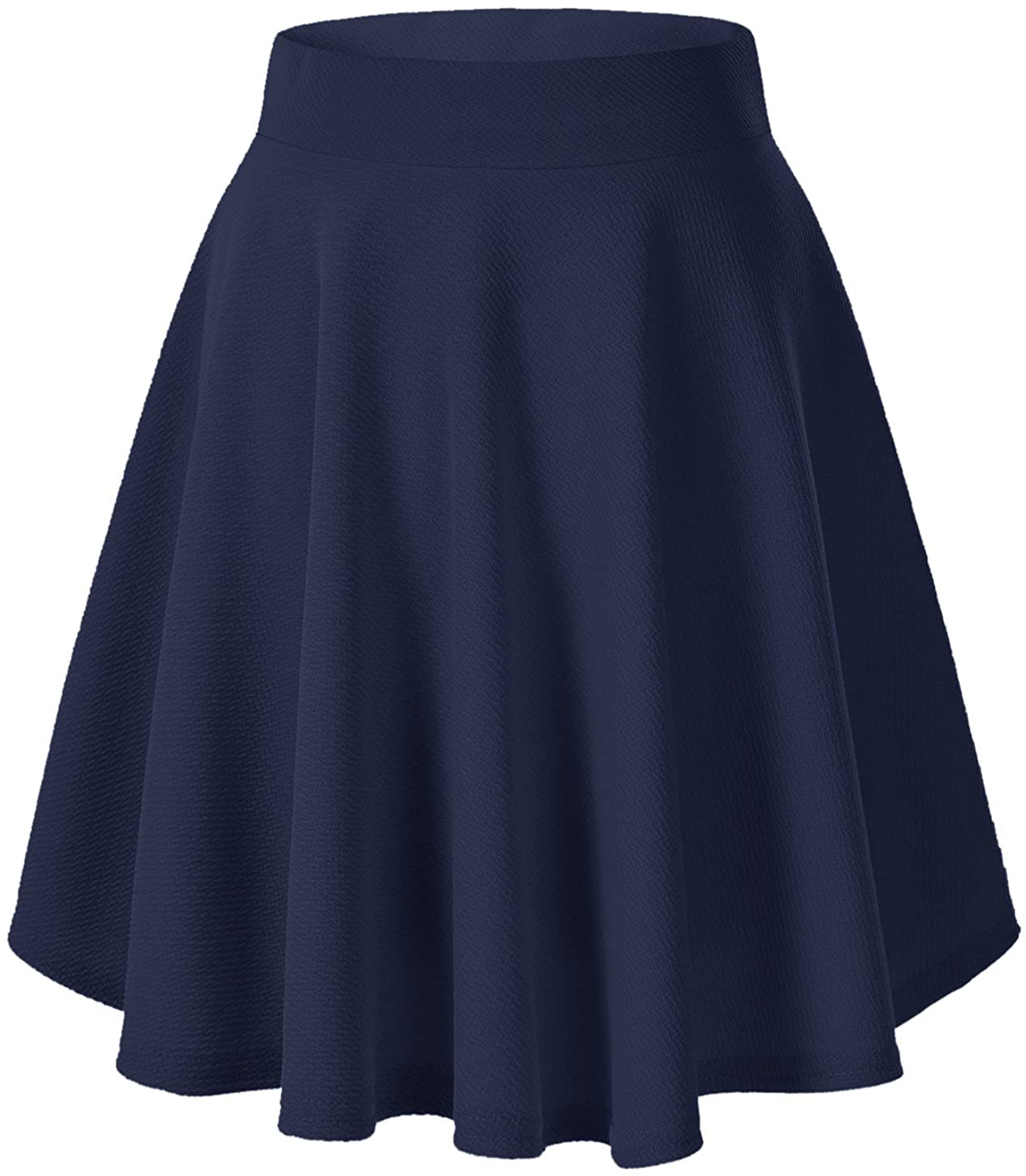 Urban CoCo Women's Basic Versatile Stretchy Flared Casual Mini Skater Skirt