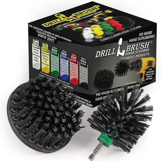 2 Piece BBQ Grill Brush Accessory Set For Power Drill