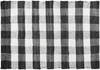 GLAMBURG Cotton Reversible Area Rug 3' x 5' Farmhouse Floor Mat, Handwoven Washable Carpet Checkered Plaid Rug for Front Porch Living Room Kitchen Bedroom - Blue White
