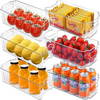 Set Of 6 Refrigerator/Pantry Organizer Bins- BPA Free