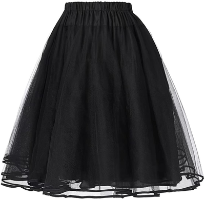 Belle Poque Women's Petticoat Crinoline 50's Christmas Tutu Underskirts (3 Layers)