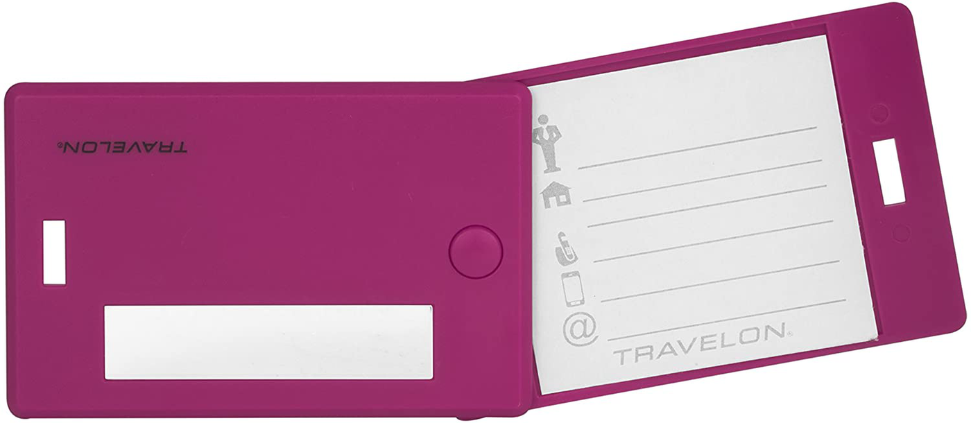 Travelon Set Of 4 Assorted Color Luggage Tags, One Size
