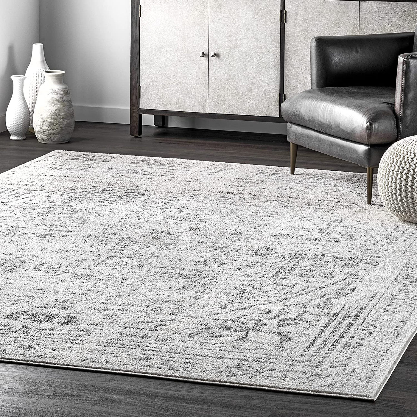 nuLOOM Arlena Vintage Accent Rug, 2' x 3', Grey