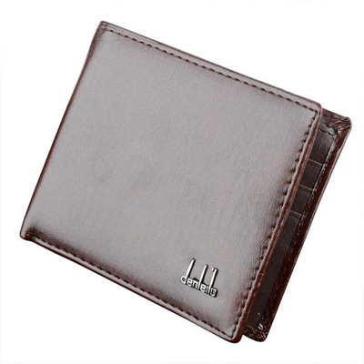 Men's Synthetic Leather Wallet With ID Slot