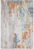 Luxe Weavers Rugs – Euston Modern Area Rugs with Abstract Patterns 7681 – Medium Pile Area Rug, Dark Blue, Light Blue / 2 x 3