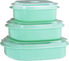 Reston Lloyd Microwave Cookware & Storage, Adjustable Vent on Lids Cookware Set, Multiple Sizes, Seafoam