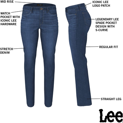 Lee Women's Regular Fit Straight Leg Jean