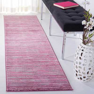 Safavieh Vision Collection VSN606A Modern Ombre Tonal Chic Non-Shedding Stain Resistant Living Room Bedroom Runner, 2'2" x 10' , Grape