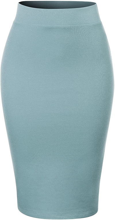 MixMatchy Women's Casual Classic Bodycon Pencil Skirt