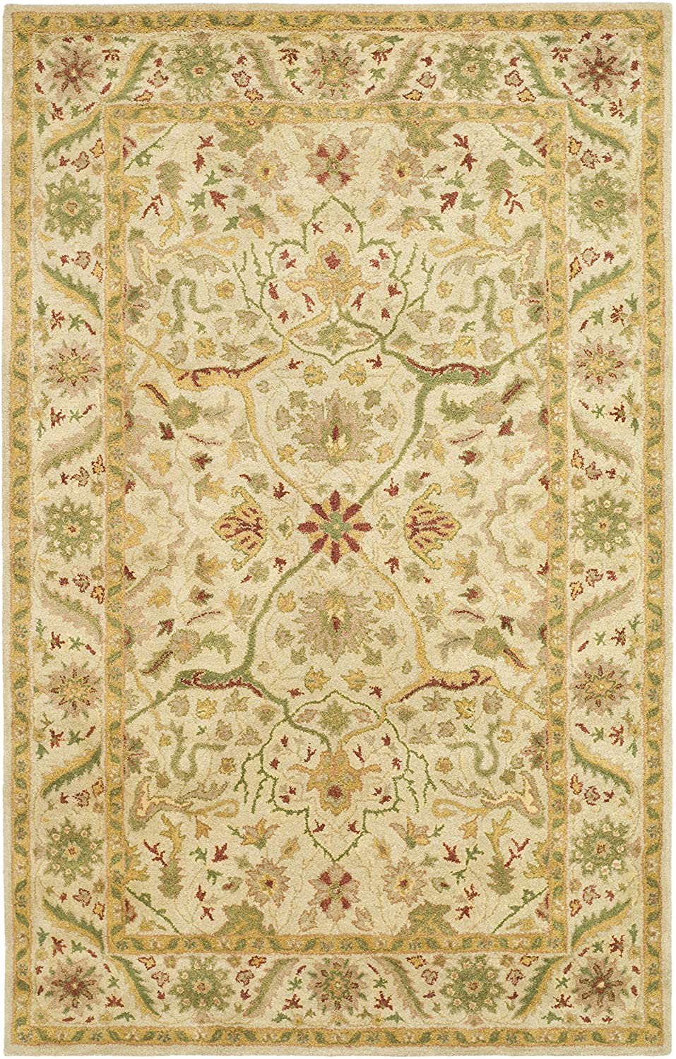 Safavieh Antiquity Collection AT14C Handmade Traditional Oriental Premium Wool Area Rug, 3' x 5', Rust