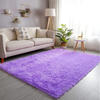 GKLUCKIN Shag Ultra Soft Area Rug, Fluffy 4'x6' Purple Rugs Plush Non-Skid Indoor Fuzzy Faux Fur Rugs Furry Accent Carpets for Living Room Bedroom Nursery Kids Playroom Decor