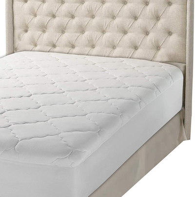 Micropuff Twin XL Mattress Pad Dorm XL Mattress Cover, Ultra Soft Down Alternative Fiber Fill, Twin Extra Long Size 39x80 - Fitted Sheet Stretches to 15 Inches Deep