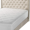 Micropuff Twin XL Mattress Pad Dorm XL Mattress Cover, Ultra Soft Down Alternative Fiber Fill, Twin Extra Long Size 39x80 - Fitted Sheet Stretches to 15 Inches Deep