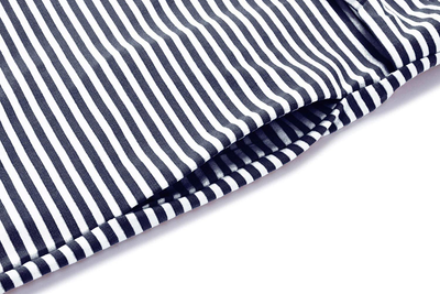 MEROKEETY Women's Summer Striped Short Sleeve T Shirt Dress Casual Tie Waist Midi Dress