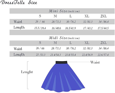 DRESSTELLS Skirt for Women Mini Skirts Versatile A-line Basic Stretchy Flared Skater Skirt