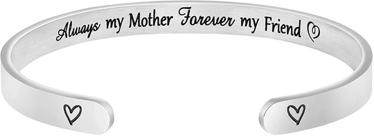 Joycuff Inspirational Bracelets for Women Mom Personalized Gift for Her