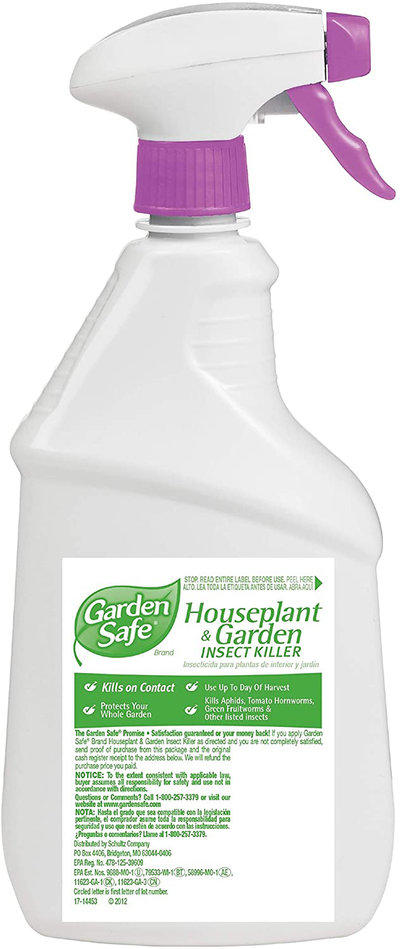 Garden Safe 80422 Houseplant and Garden Insect Killer, 24-Ounce Spray