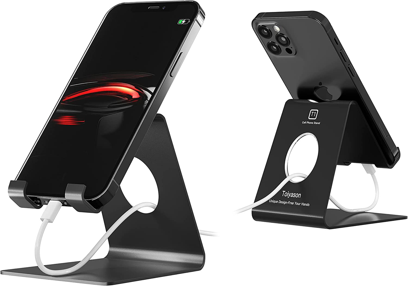 Cell Phone Stand, Cradle, Dock, Compatible with All 4-8inch Phones