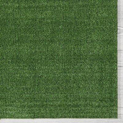 Ottomanson Grey Grass Collection Artificial Turf Runner Rug, 20" X 59", Grey