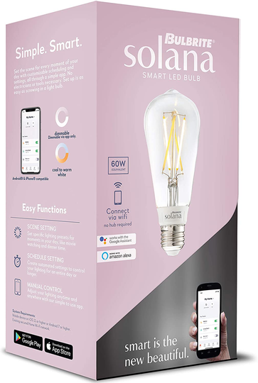 WiFi Connected Edison Filament LED Smart Light Bulbs