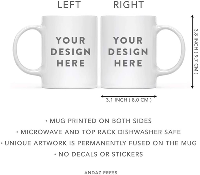 Andaz Press Funny 50th Wedding Anniversary 11oz. Couples Coffee Mug Gag Gift, 50 Years Ago I Said I Do, I Said I Do What I'm Told, 2-Pack with Gift Box for Husband Wife Parents