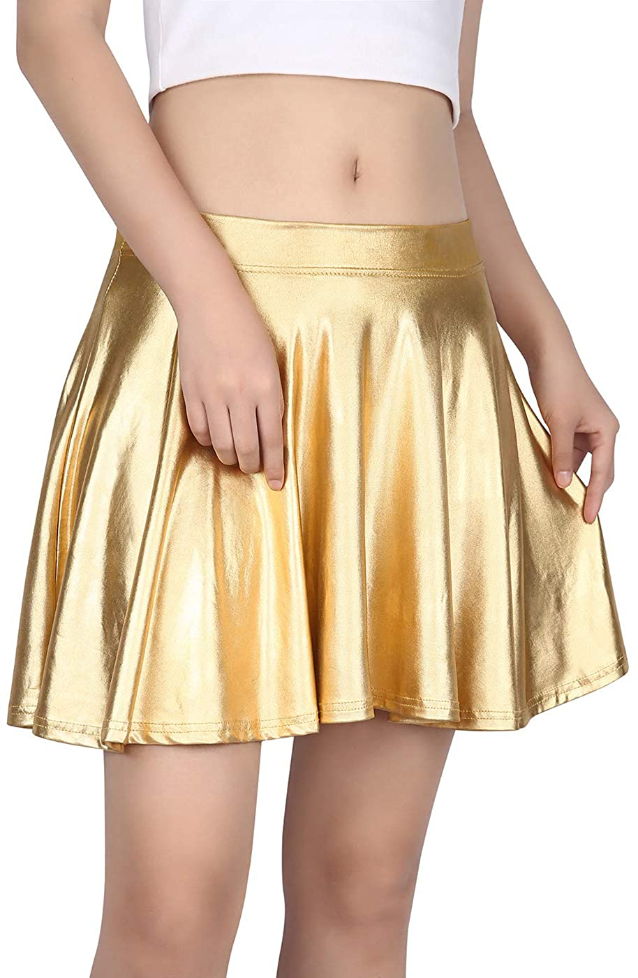 HDE Women's Casual Fashion Flared Pleated A-Line Circle Skater Skirt