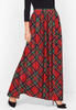 Zattcas Womens Buffalo Plaid High Elastic Waist Pleated Maxi Skirt with Pockets