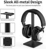 Headphone Stand Headset Holder New Bee Earphone Stand with Aluminum Supporting Bar Flexible Headrest ABS Solid Base for All Headphones Size