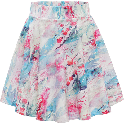 DRESSTELLS Skirt for Women Mini Skirts Versatile A-line Basic Stretchy Flared Skater Skirt