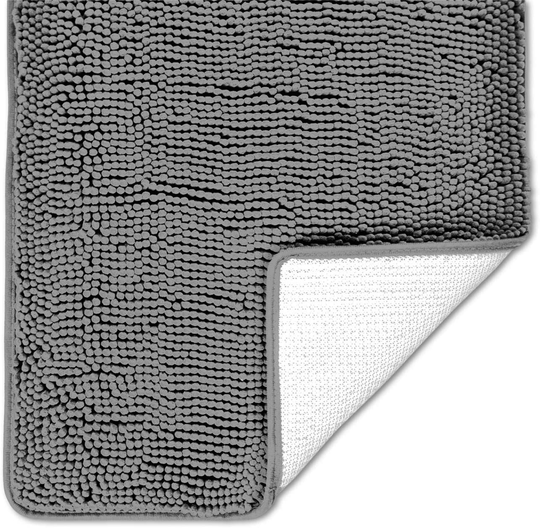 Luxury Chenille Bathroom Rug Mat, Extra Soft and Absorbent Shaggy Rugs, Non Slip, Machine Wash
