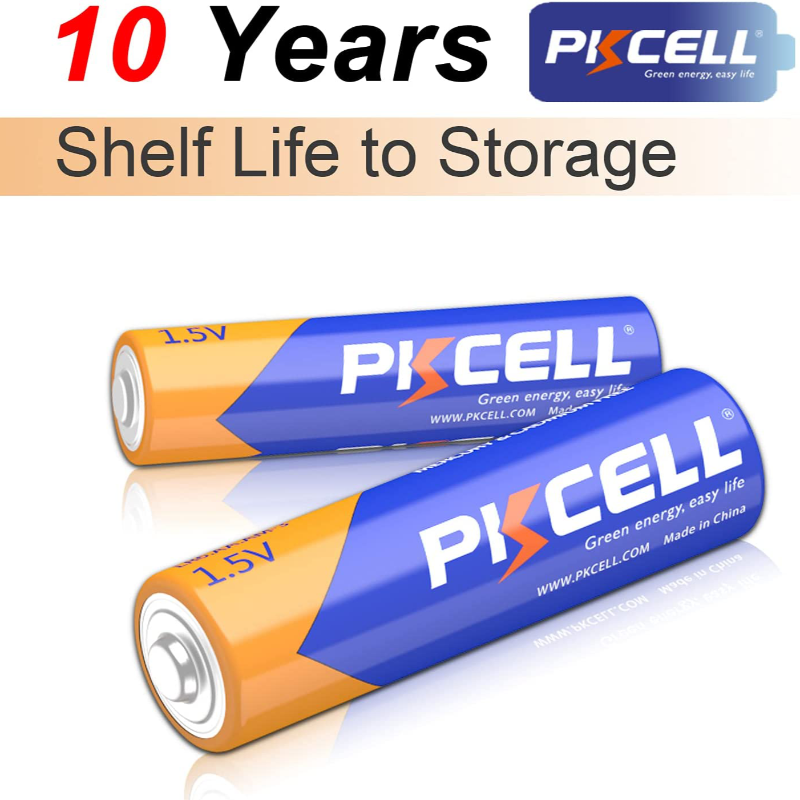 24 Piece PKCELL AA + AAA Alkaline Batteries Variety Pack