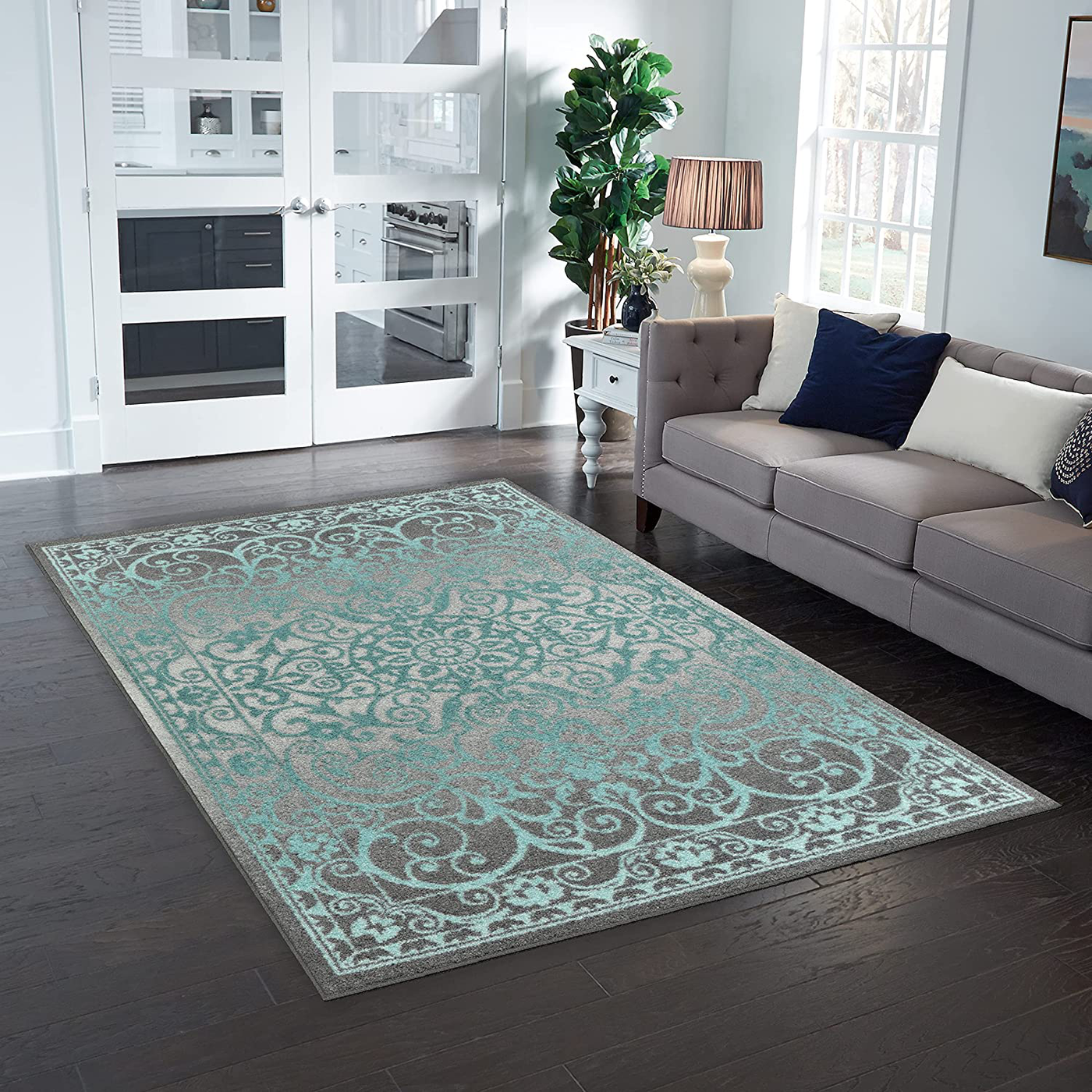 Maples Rugs Area Rug - Pelham 5 x 7 Large Area Rugs [Made in USA] for Living Room, Bedroom, and Dining Room, Wineberry