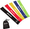 Set of 5 Loop Stretch Bands with Travel Bag Exercise Resistance Bands