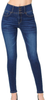 Wax Women's Juniors 'Butt I Love You' Push-Up High-Rise 3 Button Skinny Jeans