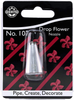 JEM EM Drop Flower Piping Nozzle Cake Decorating Tip #107, Standard, Silver