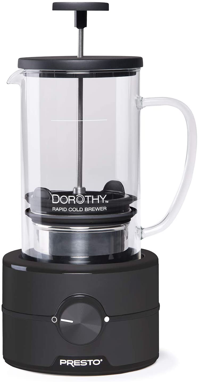 Presto 02937 Dorothy™ Electric Rapid Cold Brewer - Cold brew at home in 15 minutes - No more waiting 12 to 24 hours.