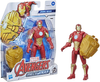 Avengers Hasbro Marvel Mech Strike 6-inch Scale Action Figure Toy Iron Man with Compatible Mech Battle Accessory, for Kids Ages 4 and Up