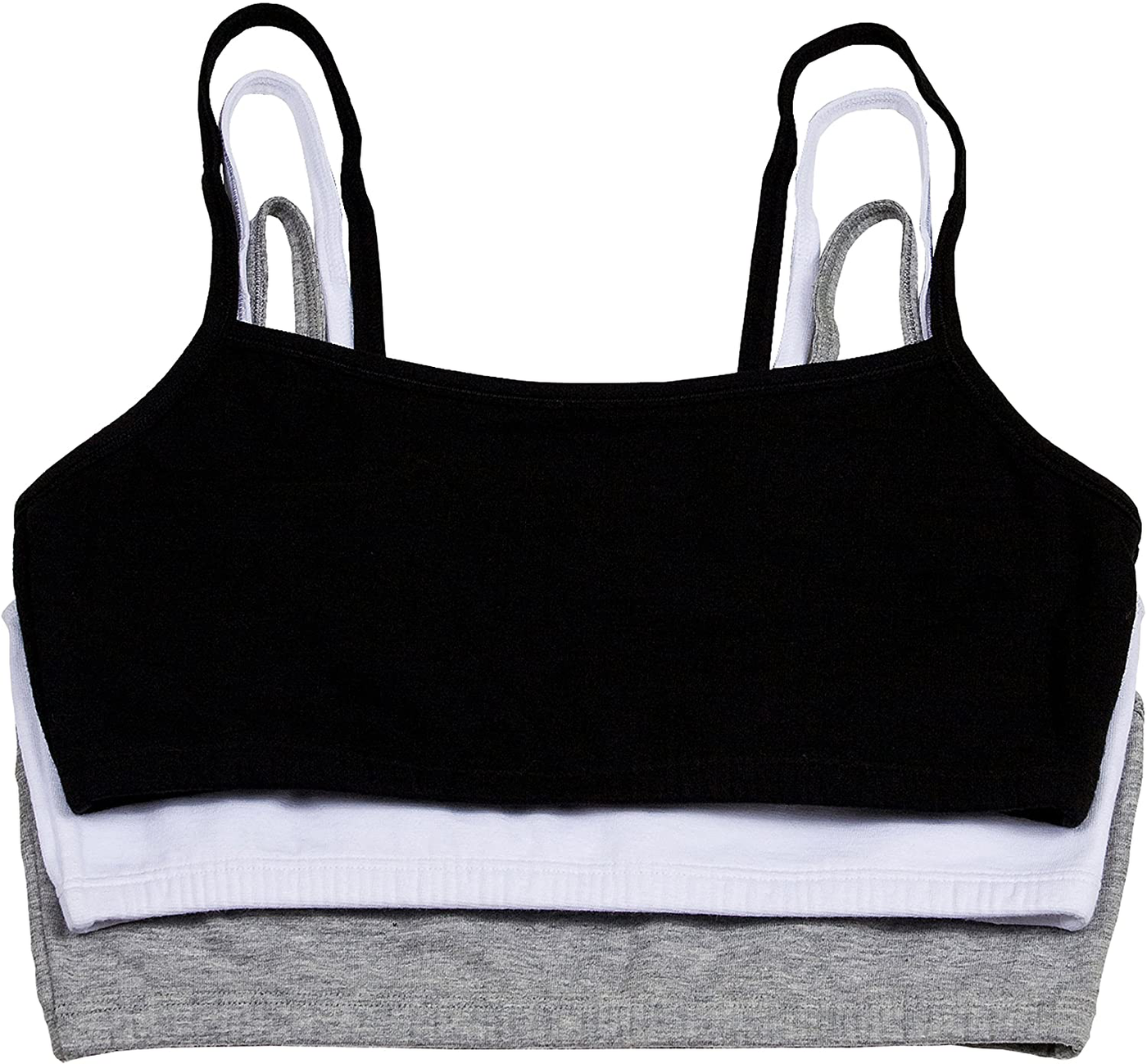 Fruit of the Loom Women's Spaghetti Strap Cotton Pullover Sports Bra