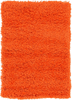 Unique Loom Solo Solid Shag Collection Area Modern Plush Rug Lush & Soft, 2' 2 x 3' 0, Tiger Orange