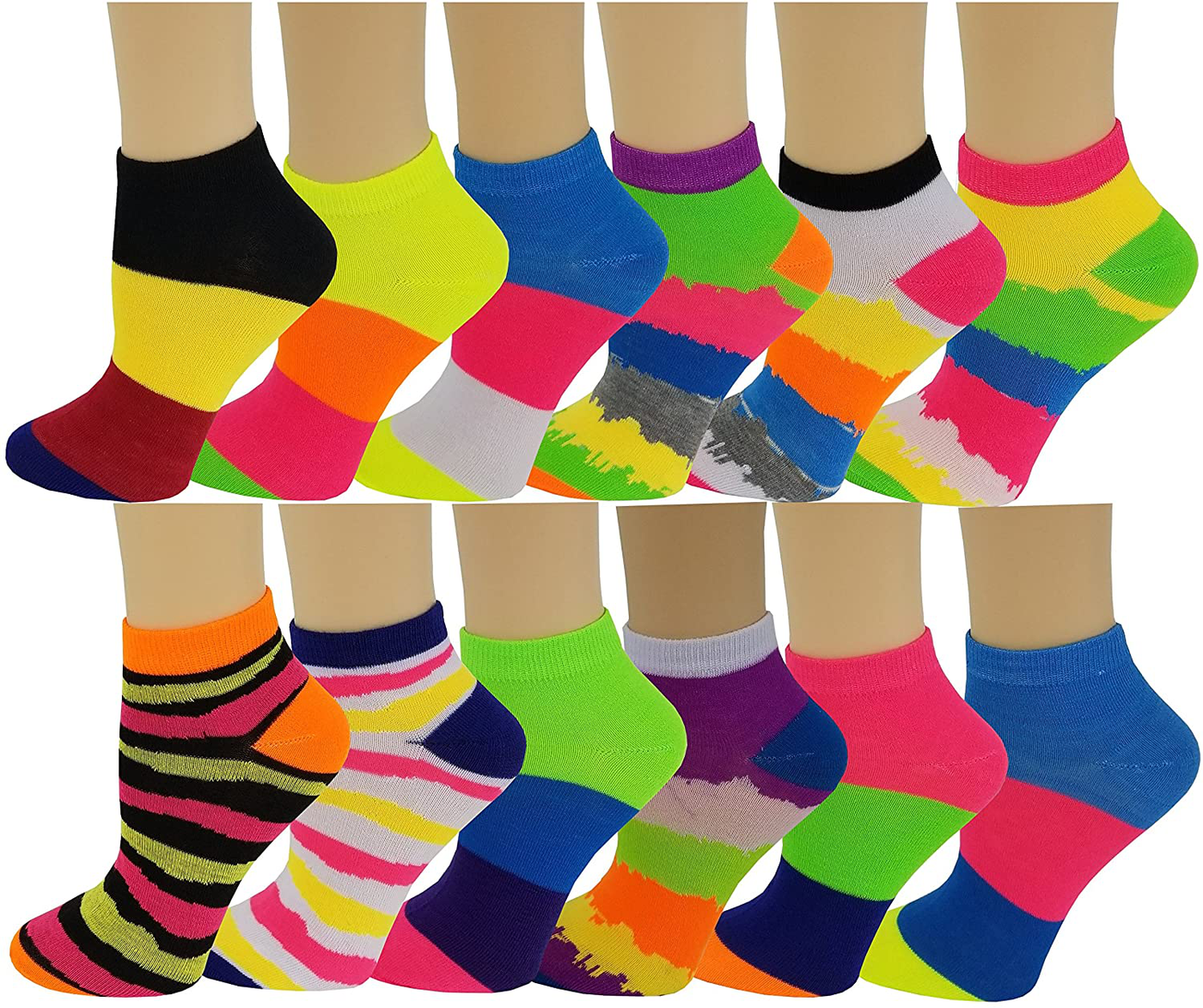 12 Pairs Christmas Socks Women Low Cut