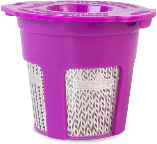 Cafe Fill Deluxe by Perfect Pod Reusable K Cup Coffee Pod | Compatible with Keurig 2.0 1.0 K-Mini Plus K-Classic K-Elite K-Latte K-Compact K-Cafe & Select Other Single Serve Coffee Makers