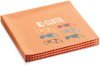 E-Cloth Glasses Cloth, Microfiber, Orange, 3 Pack