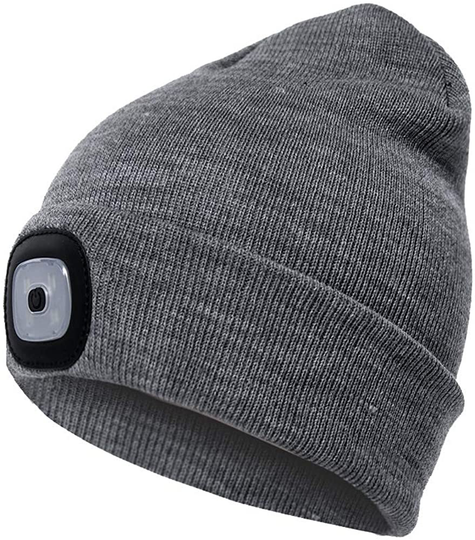 Unisex LED Beanie Hat with Light Gifts for Men Dad Father USB Rechargeable Caps