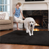 Gorilla Grip Original Ultra Soft Runner Area Rug, 2x8 FT, Many Colors, Luxury Shag Carpets, Fluffy Indoor Washable Rugs for Kids Bedrooms, Plush Home Decor for Living Room Floor, Bedroom, Black