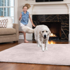Gorilla Grip Original Ultra Soft Area Rug, 2x4 FT, Many Colors, Luxury Shag Carpets, Fluffy Indoor Washable Rugs for Kids Bedrooms, Plush Home Decor for Living Room, Bedroom, Pale Pink