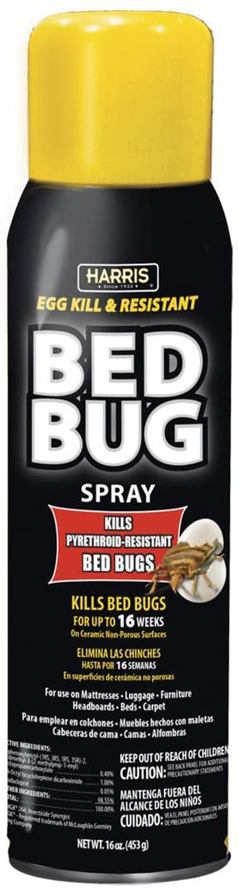 Harris Toughest Bed Bug Killer, 16oz Aerosol Spray