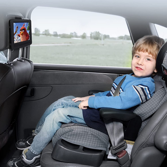 9.5" Portable DVD Player with 7.5" Swivel Screen, 4-6 Hours Built-in Battery, Support SD Card/USB/Multiple Disc Formats